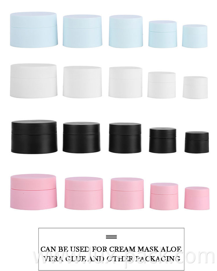 30g 50g 100g customized color PP plastic eye body cream jar bottle for man woman
